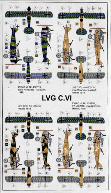 バロム 1/144 LVG C.VI (2機セット) プラモデル VAL14428の画像