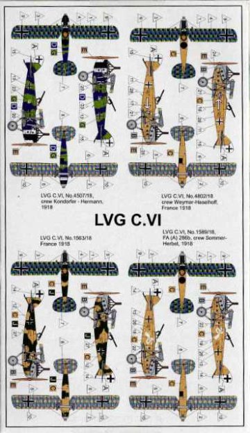 バロム 1/144 LVG C.VI (2機セット) プラモデル VAL14428の画像