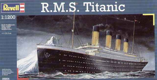 レベル 1/1200 R.M.S タイタニック プラモデル 05804の画像