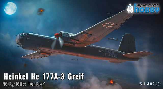 スペシャルホビー 1/48 ハインケル He177A-3 グライフ "ベイビーブリッツボンバー" プラモデル SH48210の画像