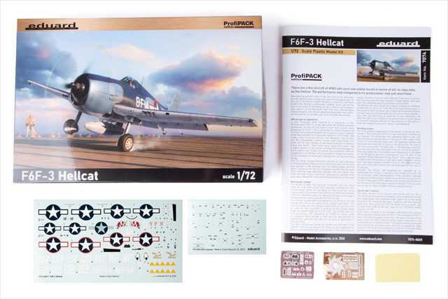 エデュアルド 1/72 F6F-3 プロフィパック プラモデル ED7074の画像