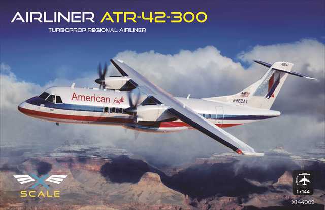 Xスケール 1/144 ATR-42-300ターボプロップ旅客機 プラモデル XSM144009の画像