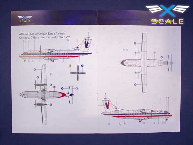 Xスケール 1/144 ATR-42-300ターボプロップ旅客機 プラモデル XSM144009の画像