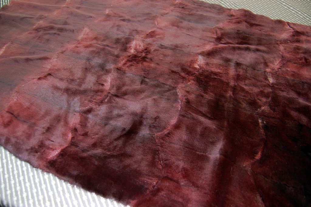 刈毛マスクラットプレート　ワインの画像