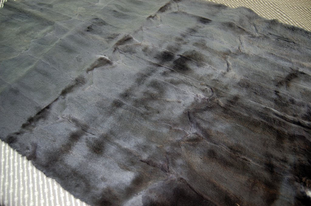 刈毛マスクラットプレート　ダークパープルの画像