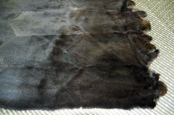 刈毛マスクラットプレート　ダークブラウンの画像