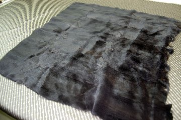 カラクールラムプレート ブラック｜毛皮原料販売ケガワコム