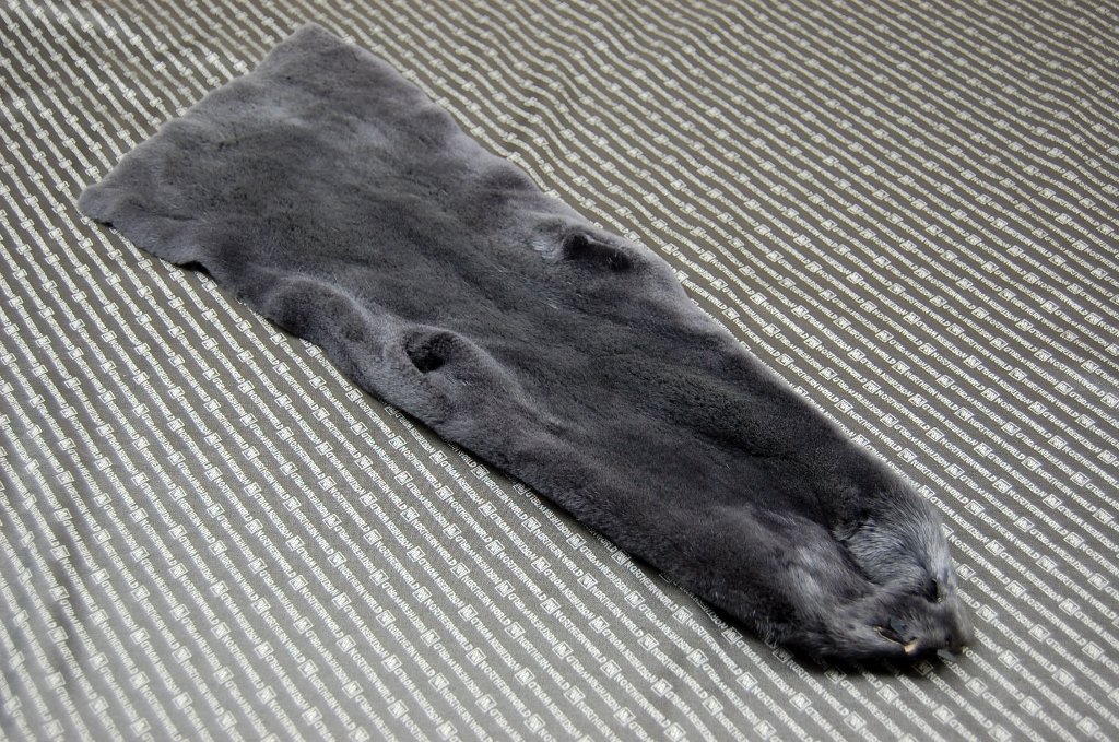 プラックトミンク原反　ダークグレーの画像