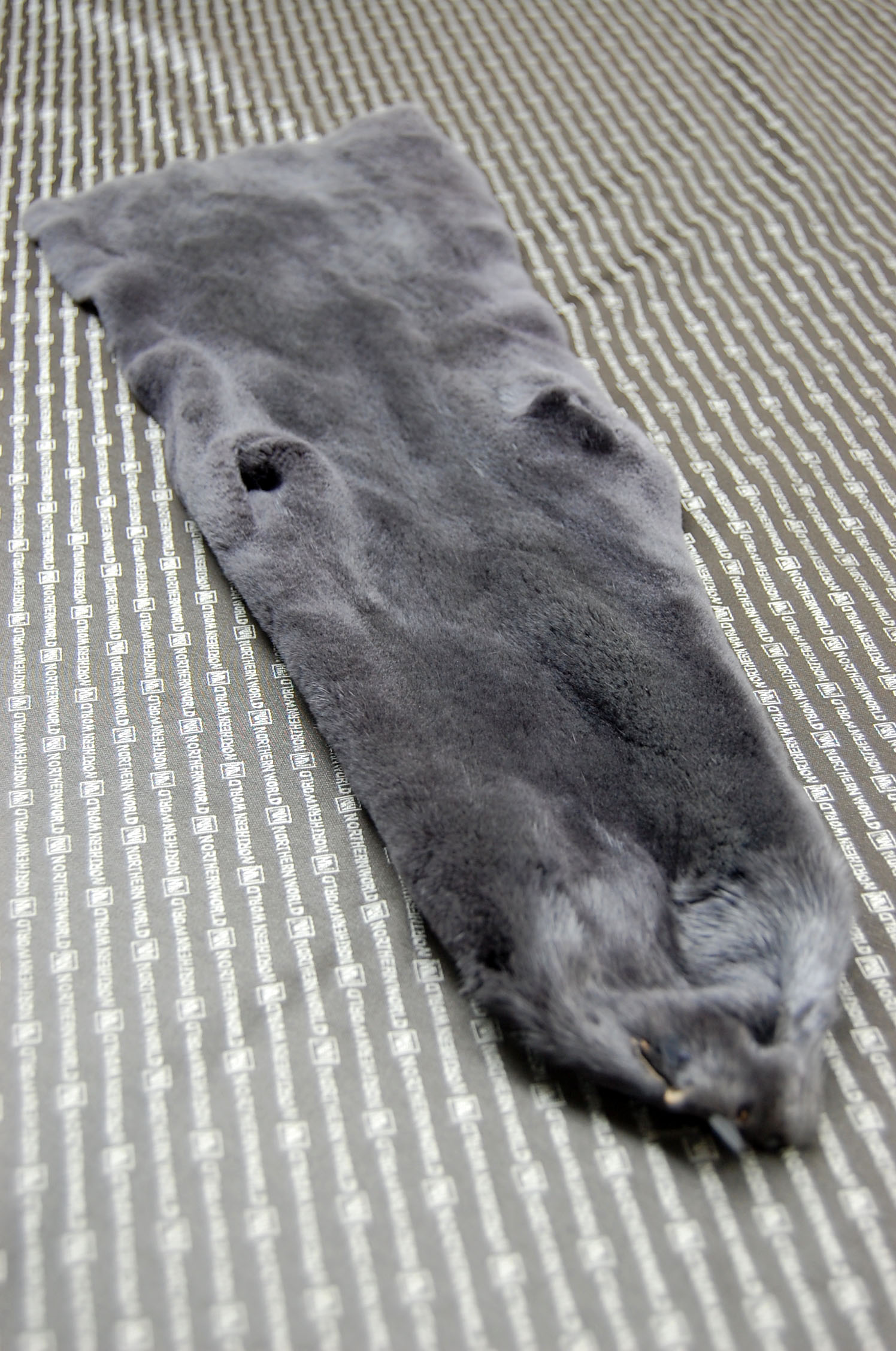 プラックトミンク原反　ダークグレーの画像