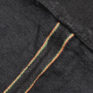 鬼デニム15ozクラッシュドコンクリートデニムリラックスステーパードブラックジーンズ｢622CCD-BKBK｣の画像