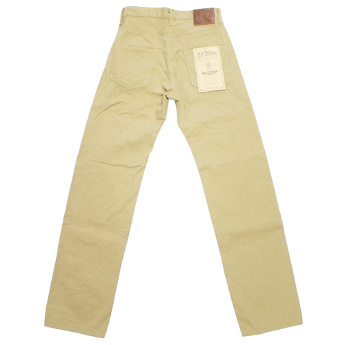 鬼デニム8ozセルビッジチノ5ポケットパンツ(カーキベージュ)の画像