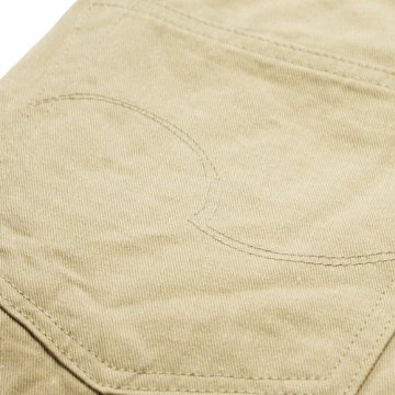 鬼デニム8ozセルビッジチノ5ポケットパンツ(カーキベージュ)の画像