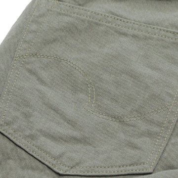 鬼デニム8ozセルビッジチノ5ポケットパンツ(ライトオリーブ)の画像
