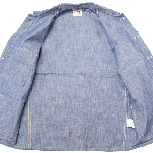 鬼デニム13ozスーパーヘビーシャンブレーカバーオール｢03501-SHVCH｣の画像