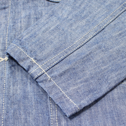 鬼デニム13ozスーパーヘビーシャンブレーカバーオール｢03501-SHVCH｣の画像