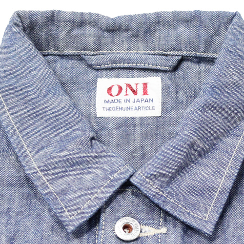 鬼デニム13ozスーパーヘビーシャンブレーカバーオール｢03501-SHVCH｣の画像