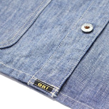 鬼デニム13ozスーパーヘビーシャンブレーカバーオール｢03501-SHVCH｣の画像