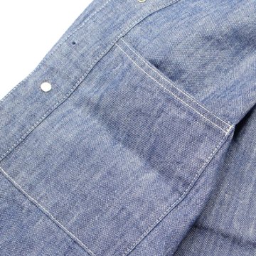 鬼デニム13ozスーパーヘビーシャンブレーカバーオール｢03501-SHVCH｣の画像