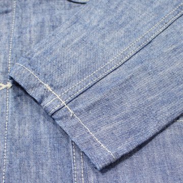 鬼デニム13ozスーパーヘビーシャンブレーカバーオール｢03501-SHVCH｣の画像