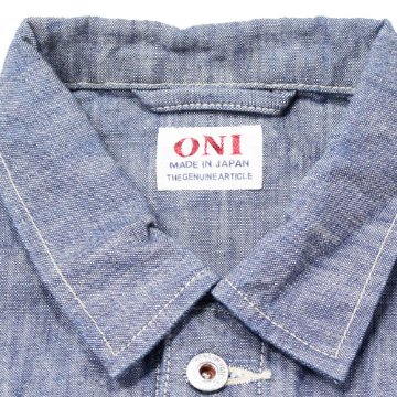 鬼デニム13ozスーパーヘビーシャンブレーカバーオール｢03501-SHVCH｣の画像