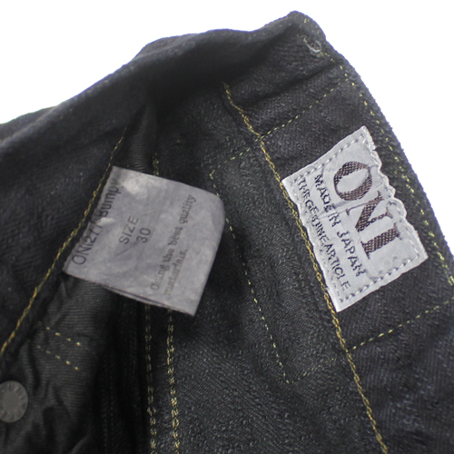 鬼デニム17ozバンピーデニムジーンズ(黒)「277BUMPY-BLK」の画像