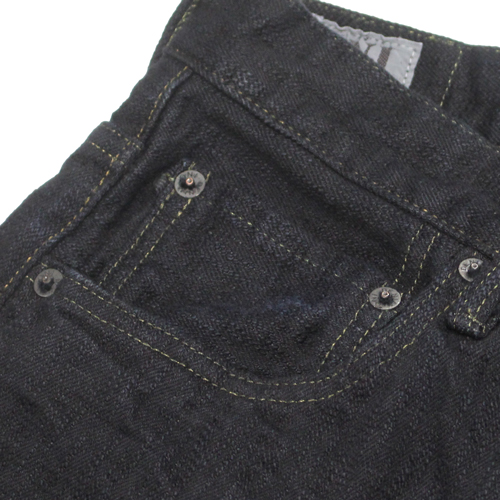 鬼デニム17ozバンピーデニムジーンズ(黒)「277BUMPY-BLK」の画像