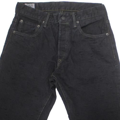 鬼デニム17ozバンピーデニムジーンズ(黒)「277BUMPY-BLK」の画像