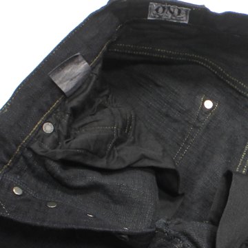 鬼デニム17ozバンピーデニムジーンズ(黒)「277BUMPY-BLK」の画像