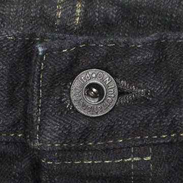 鬼デニム17ozバンピーデニムジーンズ(黒)「277BUMPY-BLK」の画像