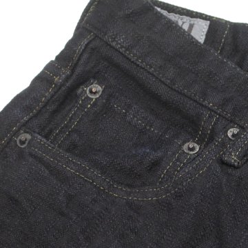 鬼デニム17ozバンピーデニムジーンズ(黒)「277BUMPY-BLK」の画像