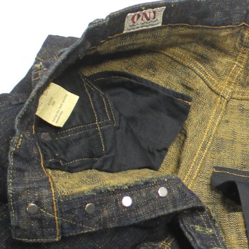 鬼デニム17ozバンピーデニムジーンズ(黄土)「277BUMPY-ODO」の画像