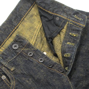 鬼デニム17ozバンピーデニムジーンズ(黄土)「277BUMPY-ODO」の画像