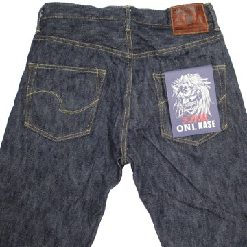 鬼デニム16oz天然藍鬼枷デニムジーンズ(レギュラーストレート)「270-鬼KASE」の画像