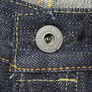 鬼デニム16oz天然藍鬼枷デニムジーンズ(レギュラーストレート)「270-鬼KASE」の画像