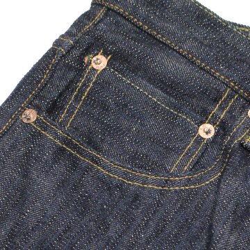 鬼デニム16oz天然藍鬼枷デニムジーンズ(レギュラーストレート)「270-鬼KASE」の画像