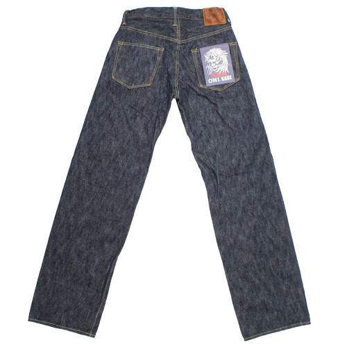 鬼デニム16oz天然藍鬼枷デニムジーンズ(ワイドストレート)「200-鬼KASE」の画像