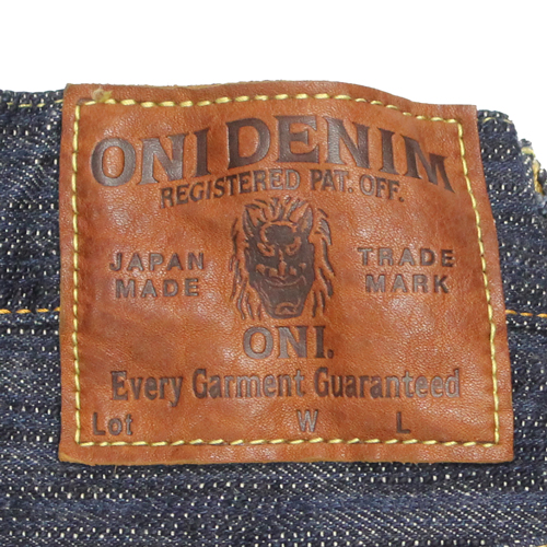 鬼デニム16oz天然藍鬼枷デニムジーンズ(ワイドストレート)「200-鬼KASE」の画像