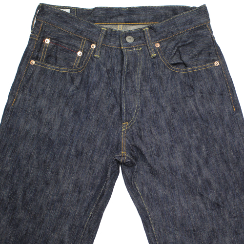 鬼デニム16oz天然藍鬼枷デニムジーンズ(ワイドストレート)「200-鬼KASE」の画像