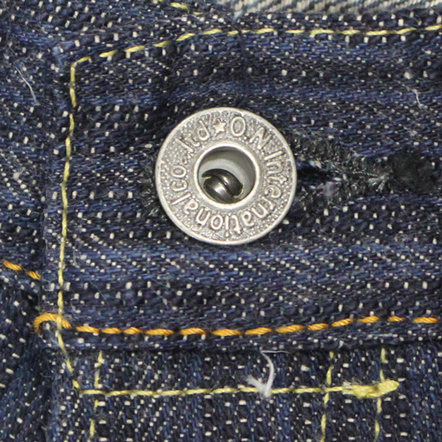 鬼デニム16oz天然藍鬼枷デニムジーンズ(ワイドストレート)「200-鬼KASE」の画像