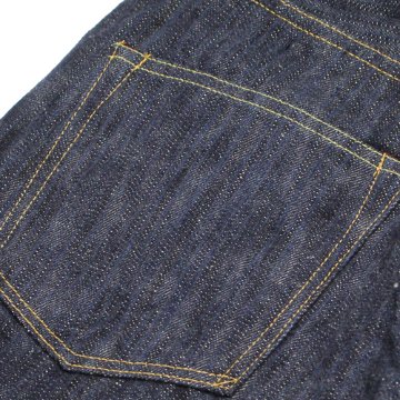 鬼デニム16oz天然藍鬼枷デニムジーンズ(ワイドストレート)「200-鬼KASE」の画像