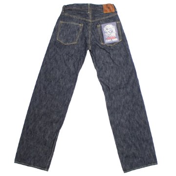 鬼デニム16oz天然藍鬼枷デニムジーンズ(ワイドストレート)「200-鬼KASE」の画像