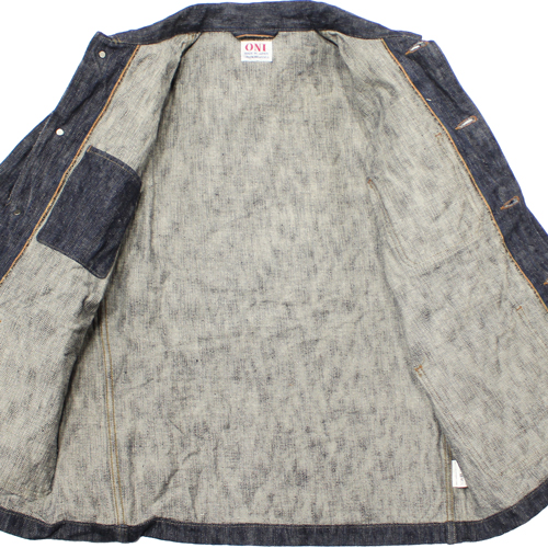 鬼デニム16oz天然藍鬼枷デニムカバーオール｢03502-鬼KASE｣の画像