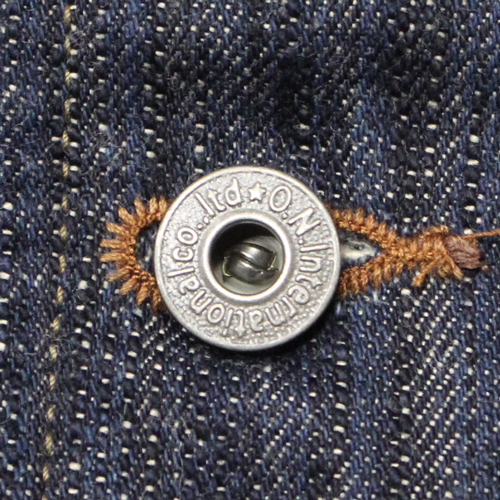 鬼デニム16oz天然藍鬼枷デニムカバーオール｢03502-鬼KASE｣の画像