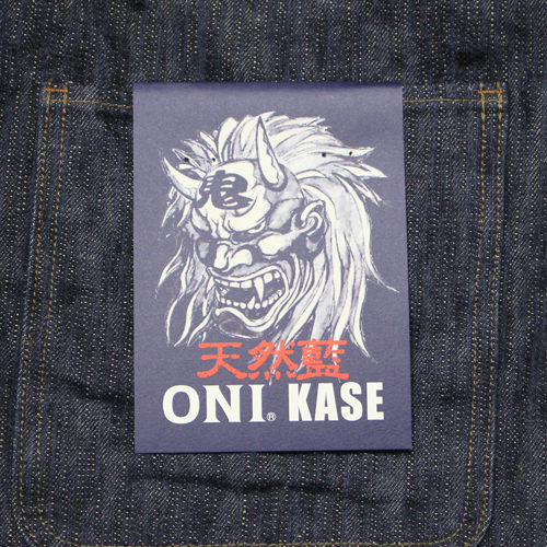 鬼デニム16oz天然藍鬼枷デニムカバーオール｢03502-鬼KASE｣の画像