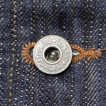 鬼デニム16oz天然藍鬼枷デニムカバーオール｢03502-鬼KASE｣の画像