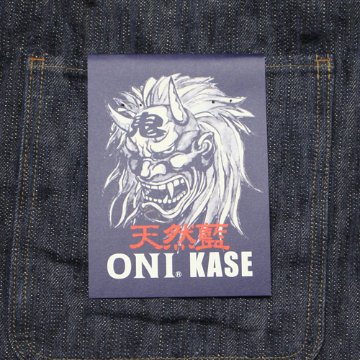 鬼デニム16oz天然藍鬼枷デニムカバーオール｢03502-鬼KASE｣の画像