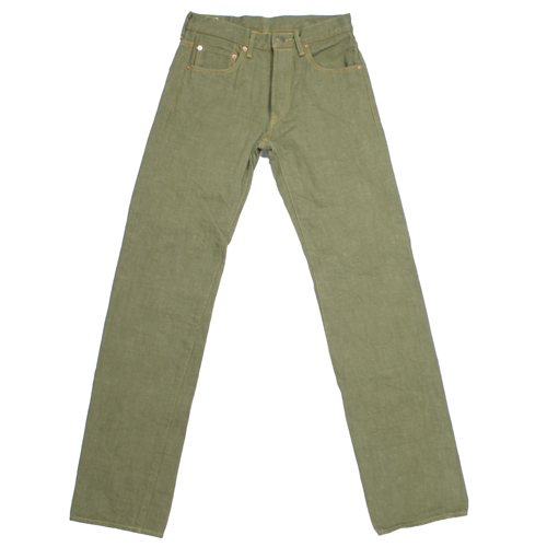 鬼デニム18ozオリーブデニムジーンズ「270-OLD18」の画像