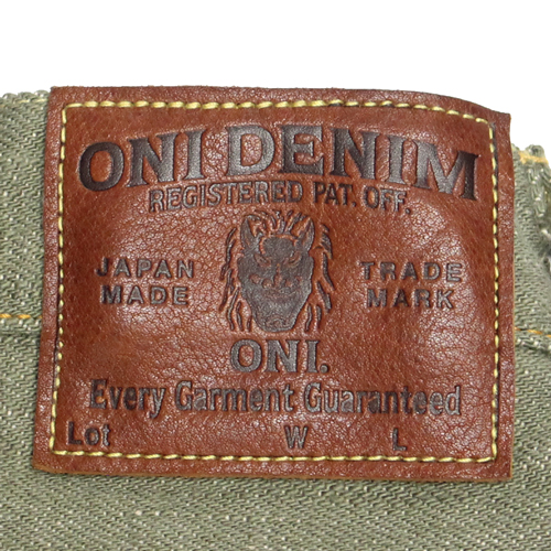 鬼デニム18ozオリーブデニムジーンズ「270-OLD18」の画像