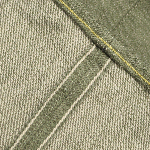 鬼デニム18ozオリーブデニムジーンズ「270-OLD18」の画像