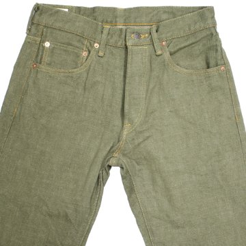 鬼デニム18ozオリーブデニムジーンズ「270-OLD18」の画像